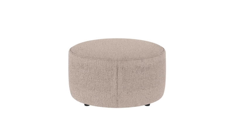 148460 b sb A Joplin pouf Ø70 light beige fabric Alice #01 (c4).