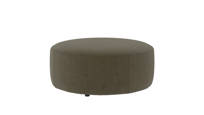 148615 b sb B Joplin pouf Ø90 green fabric Brenda #77 (c1).