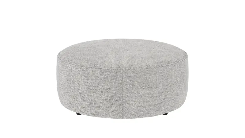 148633 b sb A Joplin pouf Ø90 light grey fabric Max #60 (c2).