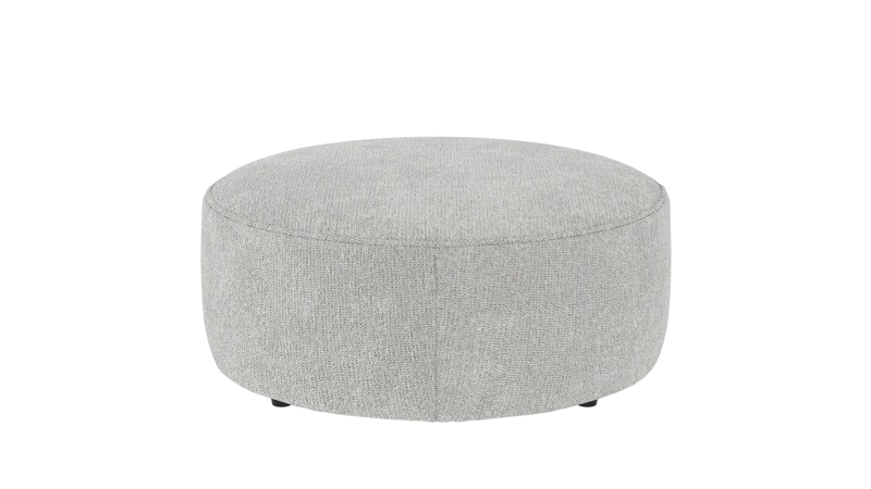 148633 b sb A Joplin pouf Ø90 light grey fabric Max #60 (c2).