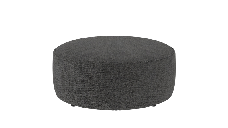 148638 b sb A Joplin pouf Ø90 dark grey fabric Max #169 (c2).