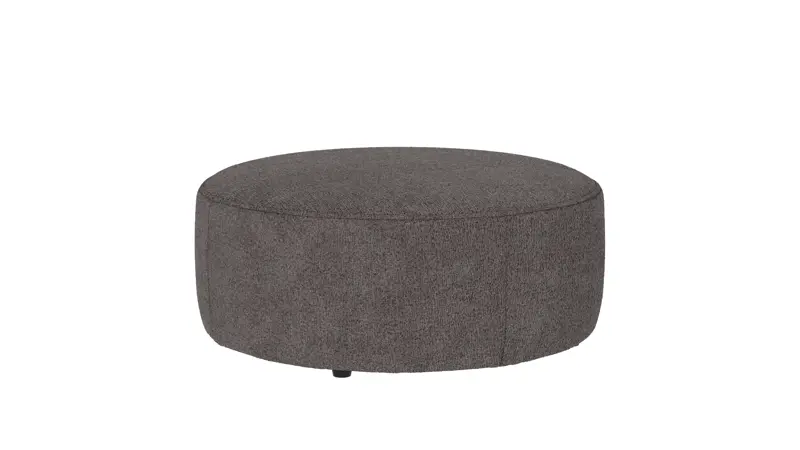 148664 b sb B Joplin pouf Ø90 grey fabric Greg #18 (c2).
