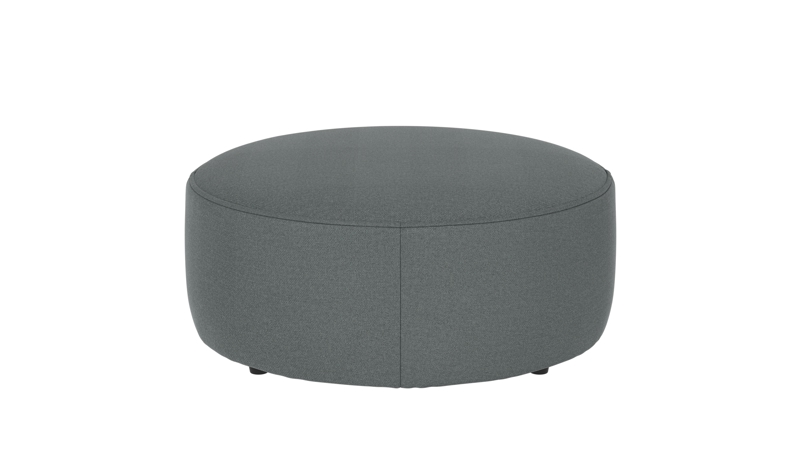 148685 b sb A Joplin pouf Ø90 green fabric Rita #158 (c2).