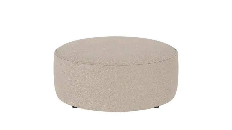 148721 b sb A Joplin pouf Ø90 light beige fabric Anna #2 (c3).