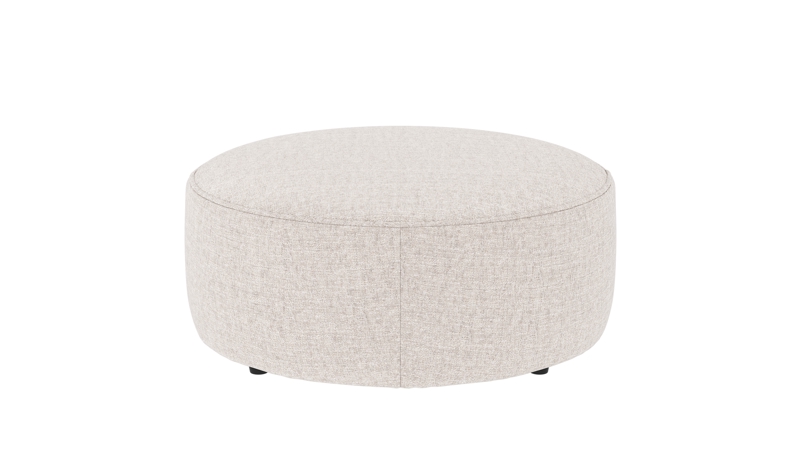 148740 b sb A Joplin pouf Ø90 light beige fabric Oscar #1 (c3).