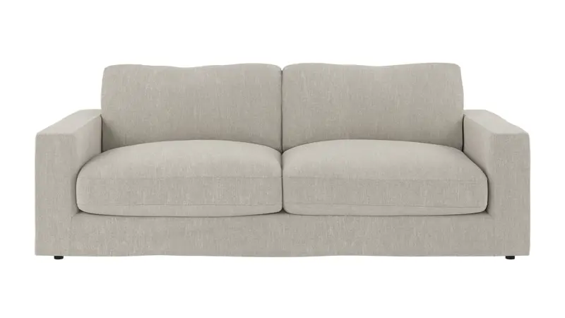 260250 b sb A Langdon 3-seater sofa sand fabric Casual #36.