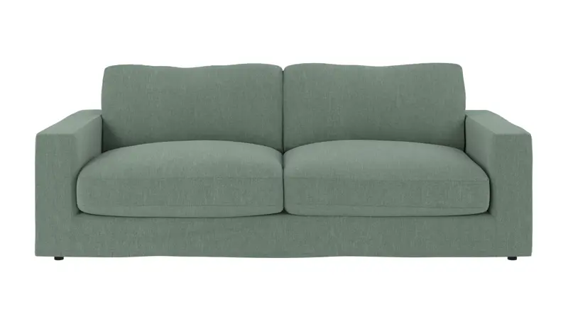 260280 b sb A Langdon 3-seater sofa sage fabric Casual #22.