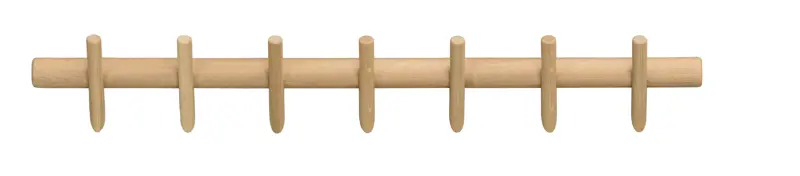 134220 b sb a Hillmond clothes hanger 7 hooks oak.