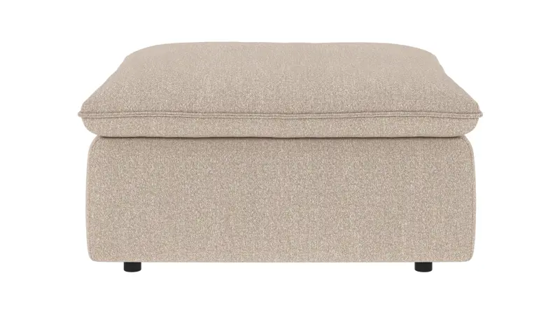 219421 b sb A Rawlins foot stool light beige fabric Sandra #903 (c2).