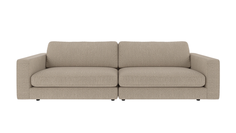 153034 b sb A Duncan sofa 3-seater dark beige fabric Sandra #904 (c2).