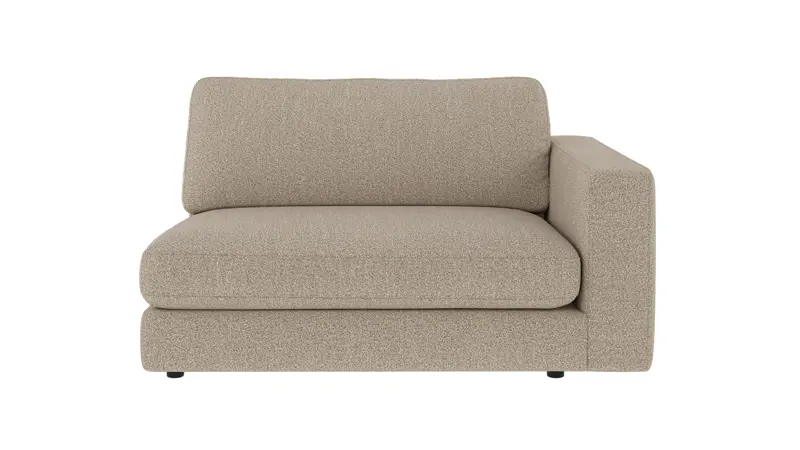 153040 b sb A Duncan 1,5 seater R dark beige fabric Sandra #904 (c2).