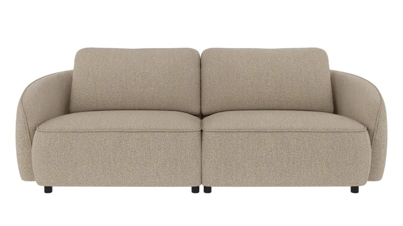242160 b sb A Norris sofa 3-seater dark beige fabric Sandra #904 (c2).