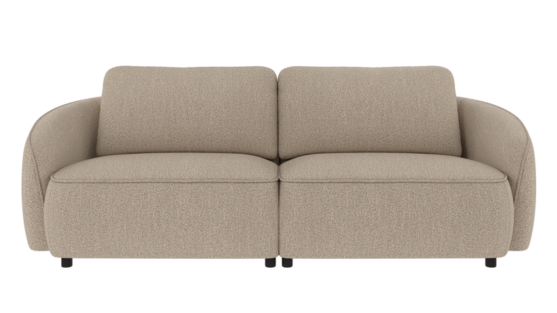 242160 b sb A Norris sofa 3-seater dark beige fabric Sandra #904 (c2).