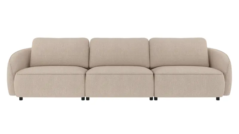 242151 b sb A Norris sofa 4-seater light beige fabric Sandra #903 (c2).