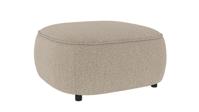 242166 b sb B Norris footstool dark beige fabric Sandra #904 (c2).