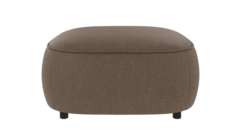 242176 b sb A Norris footstool brown fabric Sandra #103 (c2).
