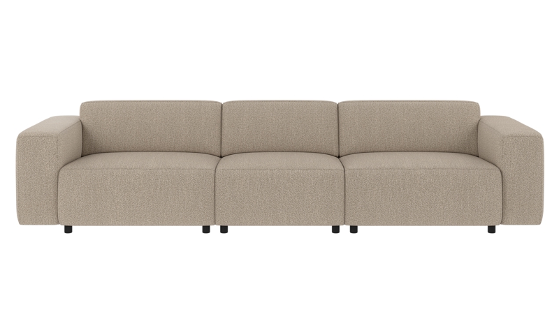 150021 b sb A Willard sofa 4-seater dark beige fabric Sandra #904 (c2).