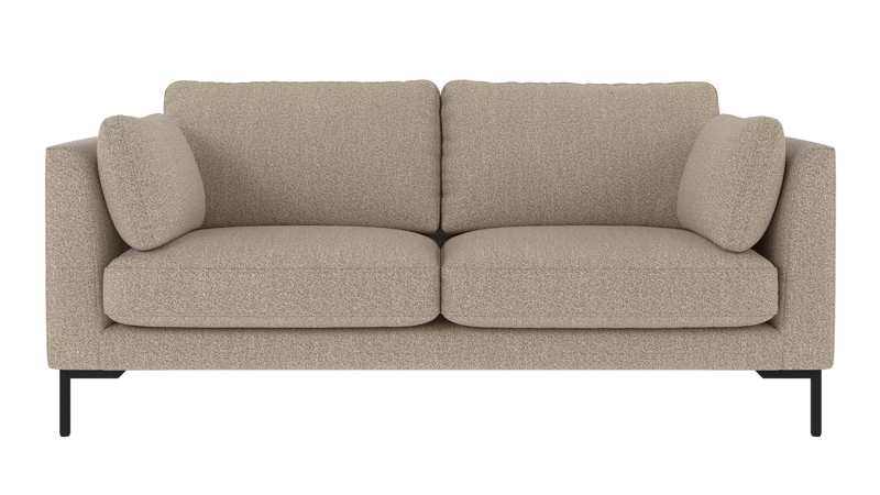 129861 b sb A Corwin sofa 2,5-seater dark beige fabric Sandra #904 (c2).