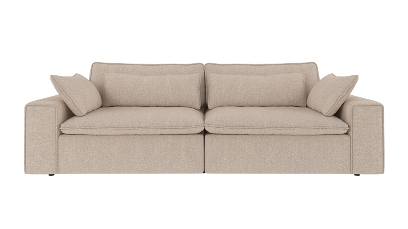 219420 b sb A Rawlins sofa 3-seater Maxi light beige fabric Sandra #903 (c2).