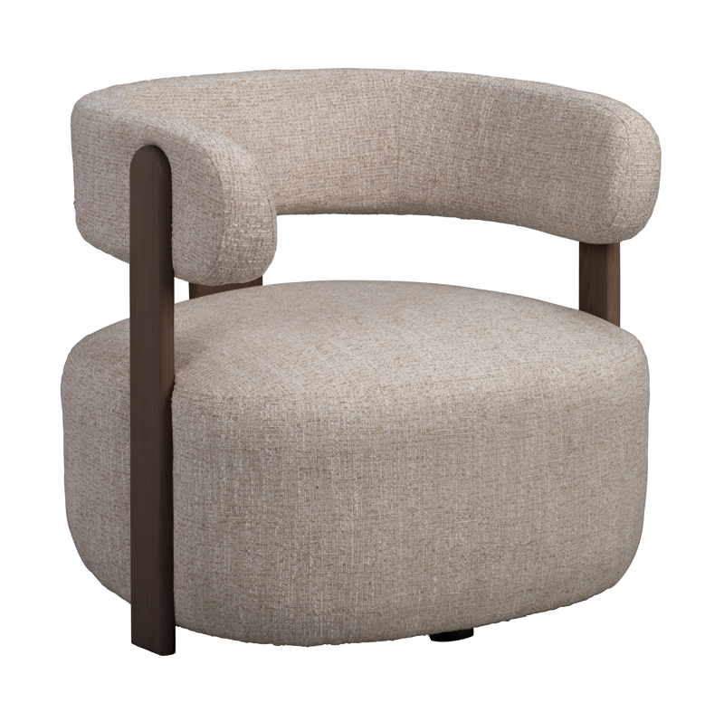 151516 b sb b Jenison lounge chair light beige brown oak.