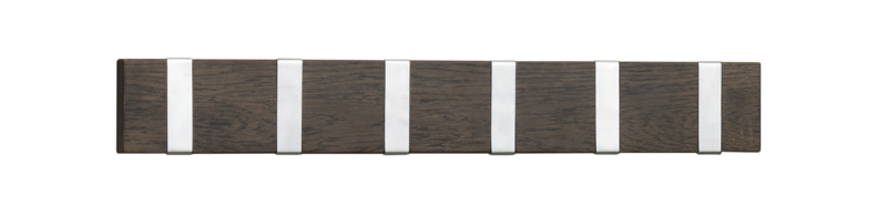 134343 b sb b Confetti hook rail 6 hooks brown oak.