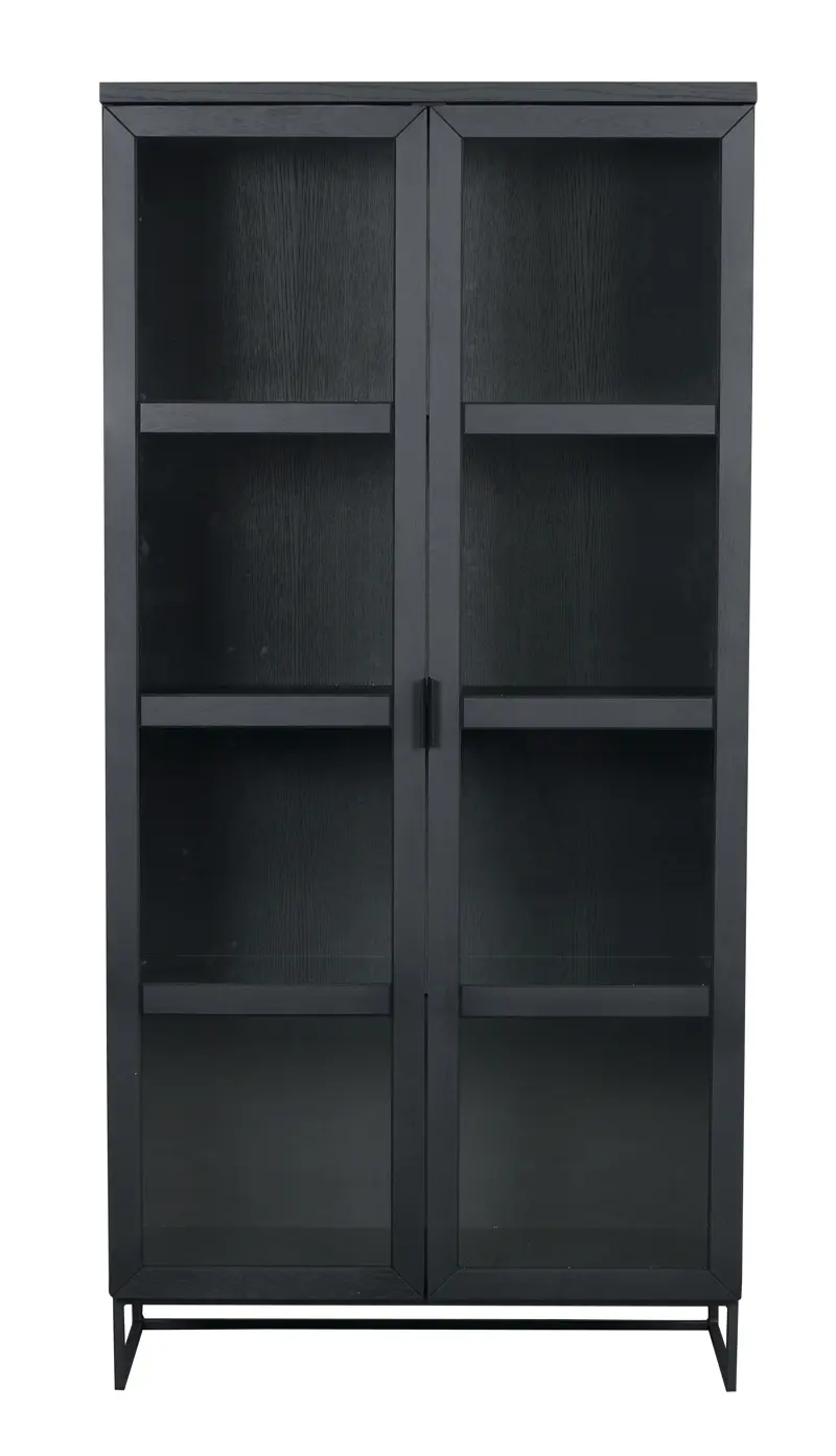 Everett vitrin svart ek/svart a.