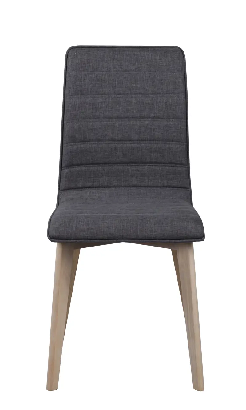 Gracy stol mörkgrått tyg/whitewash b.