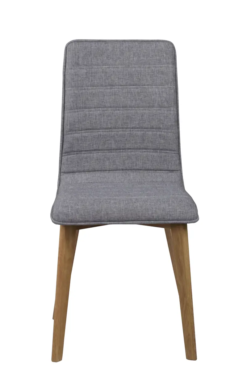 Gracy stol ljusgrått tyg/ek b.