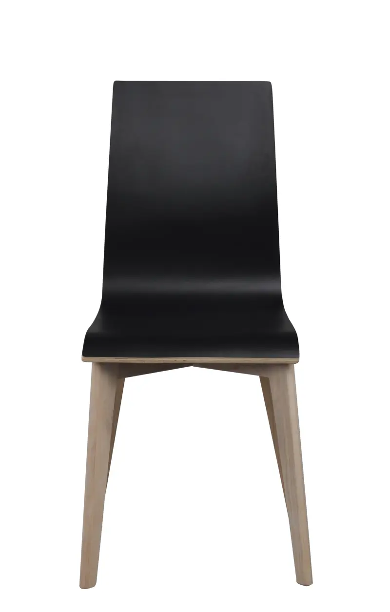 Gracy stol svart laminat/whitewash b.