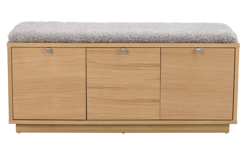 Confetti bänk 3L oljad ek/fårskinnslook a.