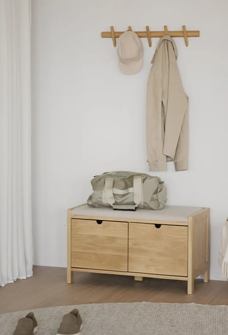 hillmond bench hook rack oak.