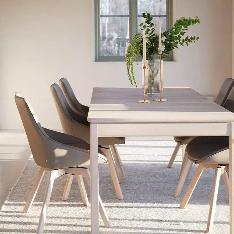 Gardner dining table white wash alison chair.