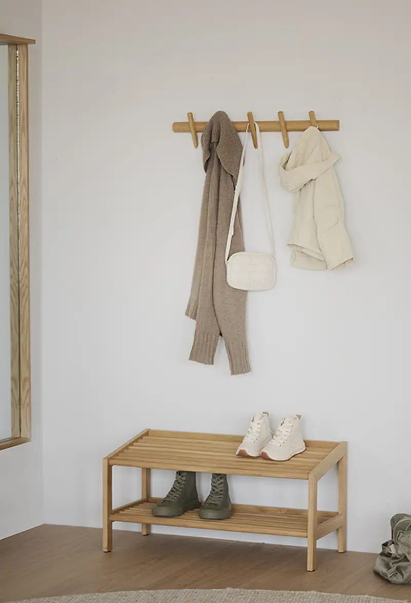 hillmond hook rack shoe shelf