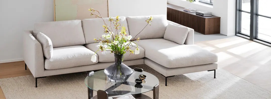 Corwin sofa, arran coffee table brown.