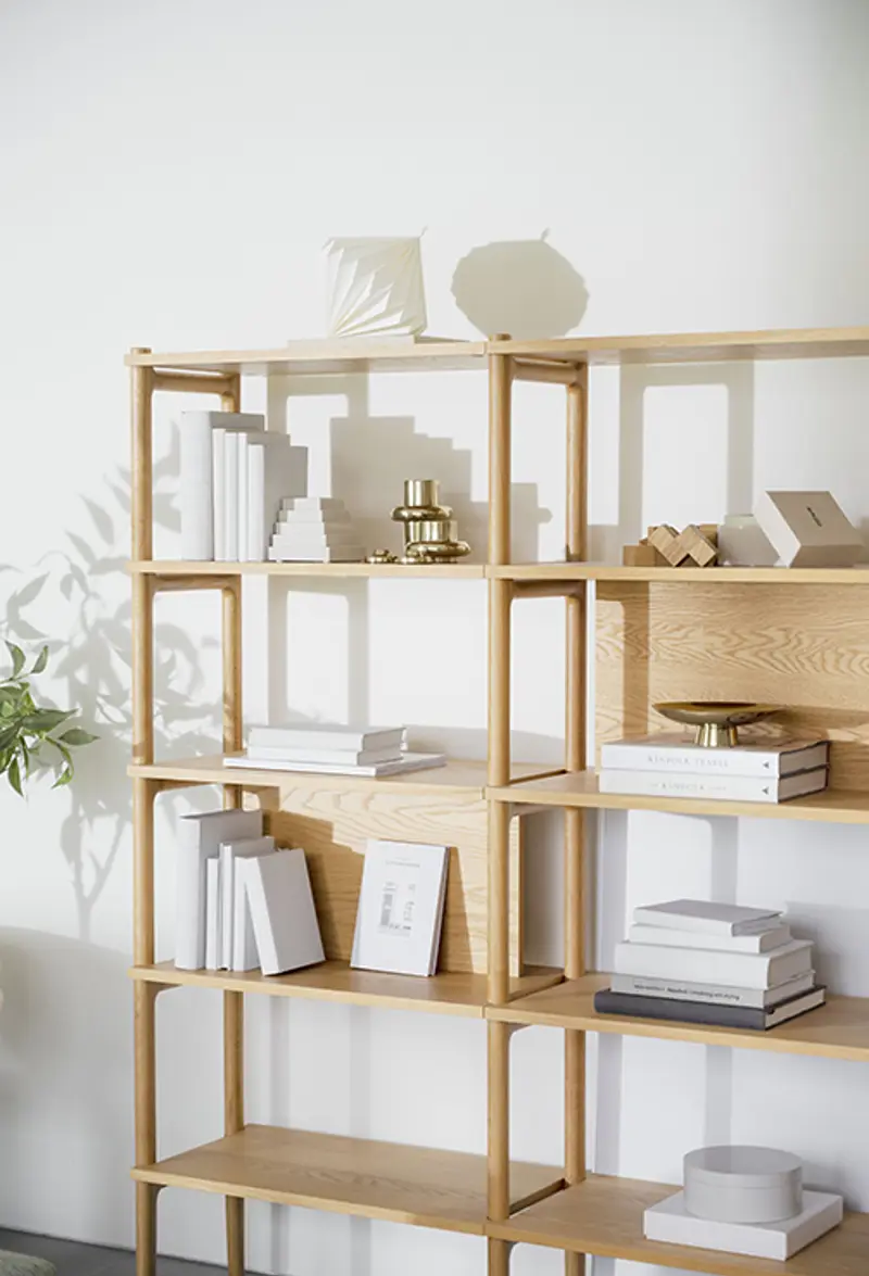 holton bookshelf oak decorations.