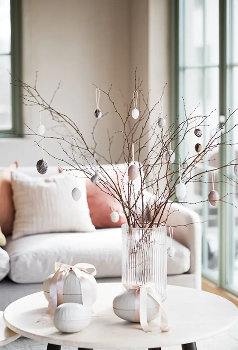 closeup easter coffee table taransay.