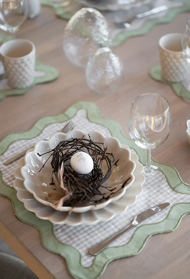 easter egg table setting nr 1.