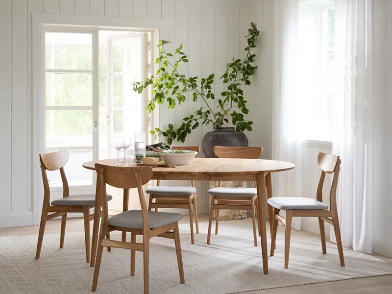 Tyler dining table oak rodham chair