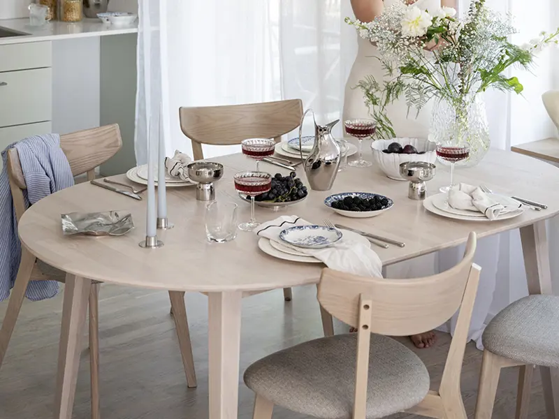 Ami chair filippa whitewash dining table bastad