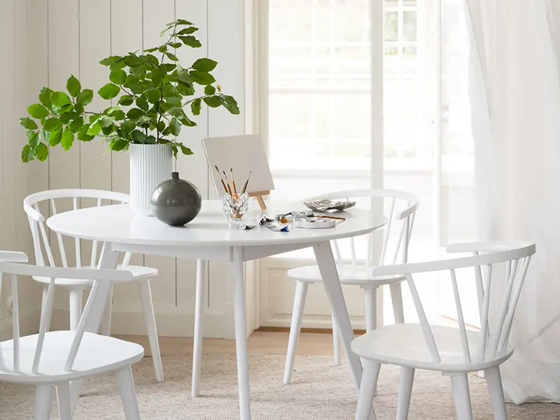 carmen white yumi dining table