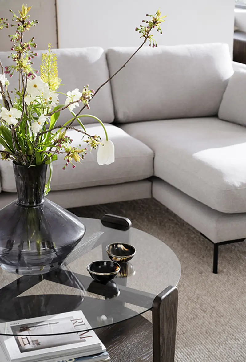 Corwin sofa Rita beige arran coffee table