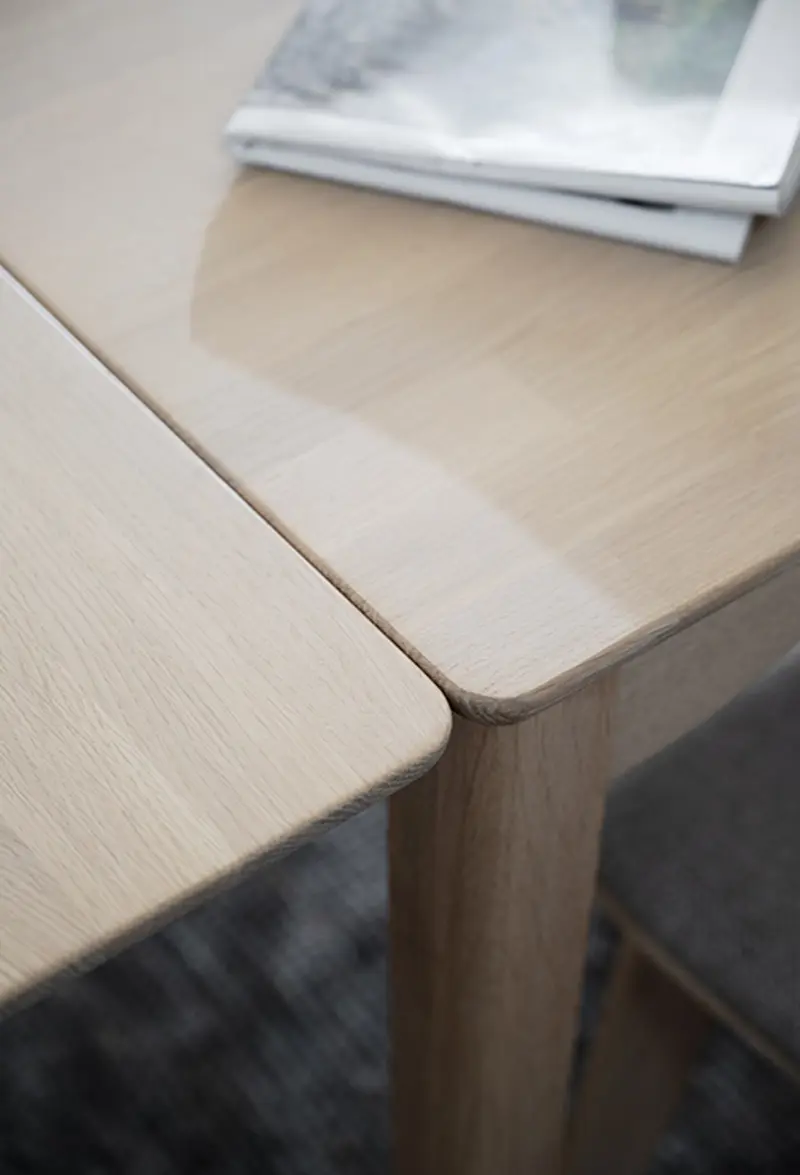 markham dining table in whitewash oak markham extension