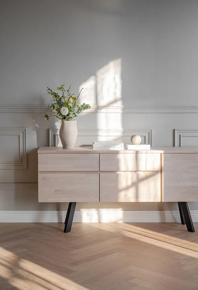 Fred sideboard vitpigmenterat