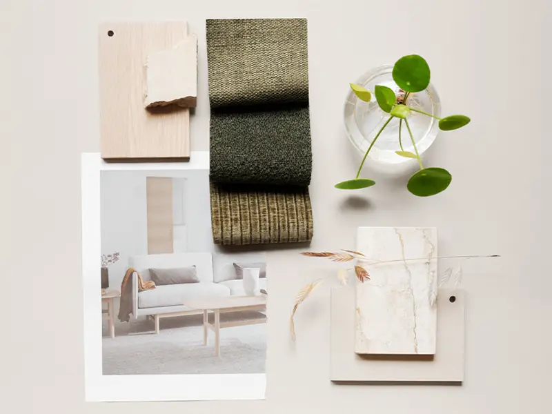 flatlay showroom stockholm.