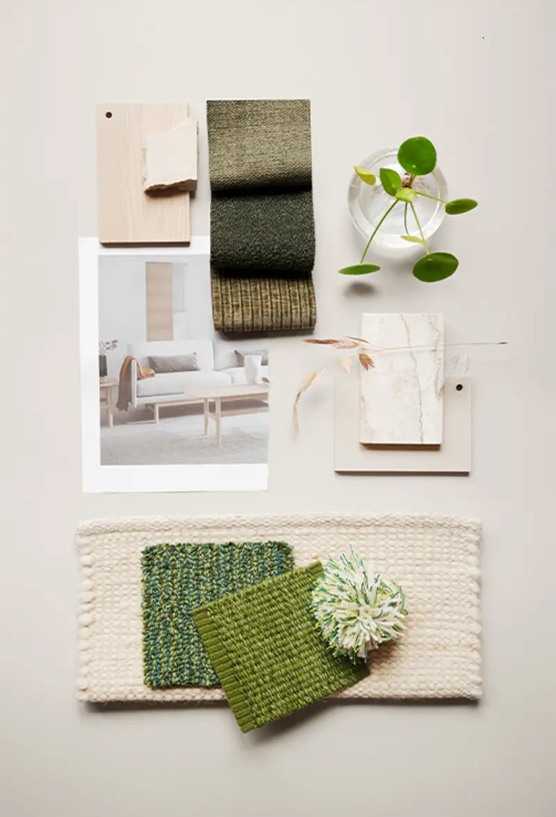 flatlay showroom stockholm.