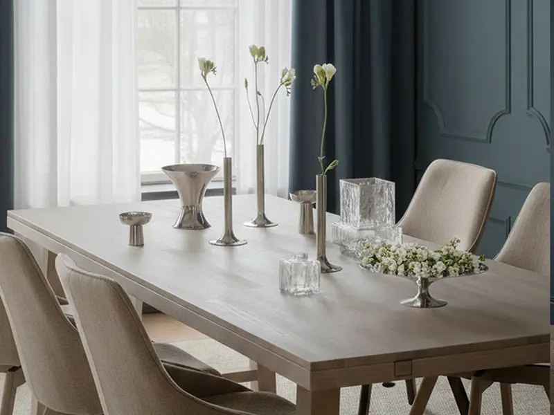 dining table brooklyn white wash alison beige.